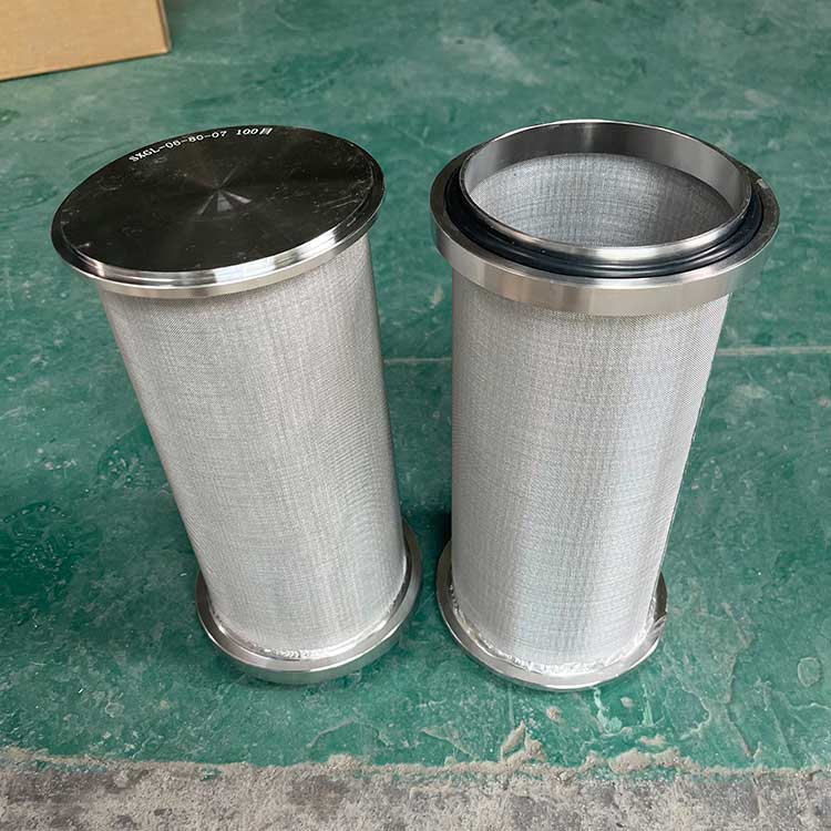 華豫供應(yīng)304不銹鋼燒結(jié)濾芯φ140*275mm 過(guò)濾精度100目